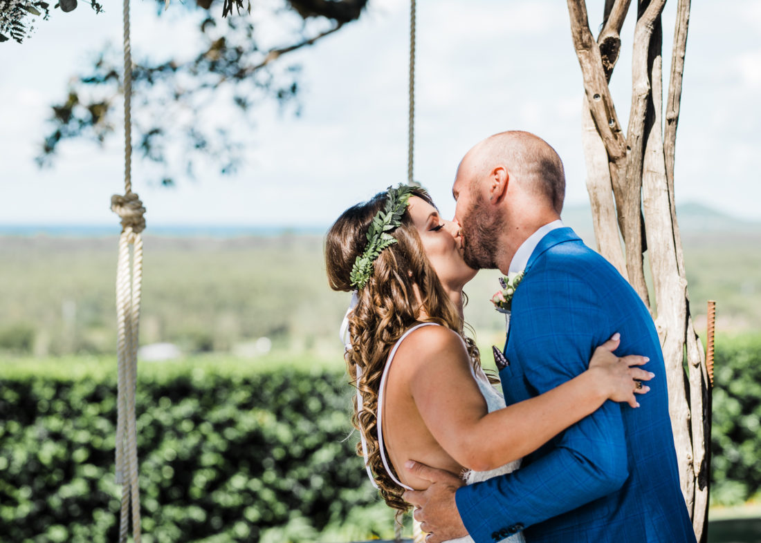 Byron Bay Celebrant- you may kiss the bride!