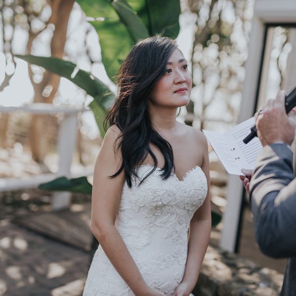 Couple say their vows at Beach cafe Byron Bay