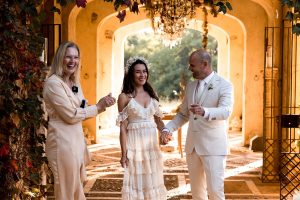A wedding at Deux Belettes with celebrant Heidi Robertson