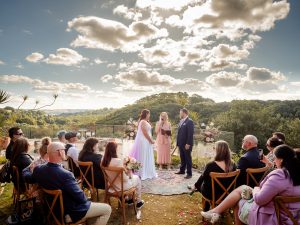 Kristie and Brett say their vows